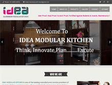 Tablet Screenshot of ideamodularkitchen.com